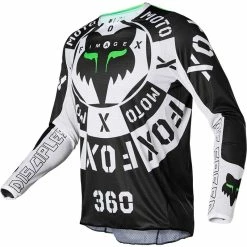 Best reviews of 🌟 Fox 360 Nobyl Jersey Black White 😍 -Fox Shop fox 360 nobyl jersey bianco 2