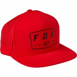 Outlet 🤩 Accessories Fox Badge Snapback Hat Flame Red 💯