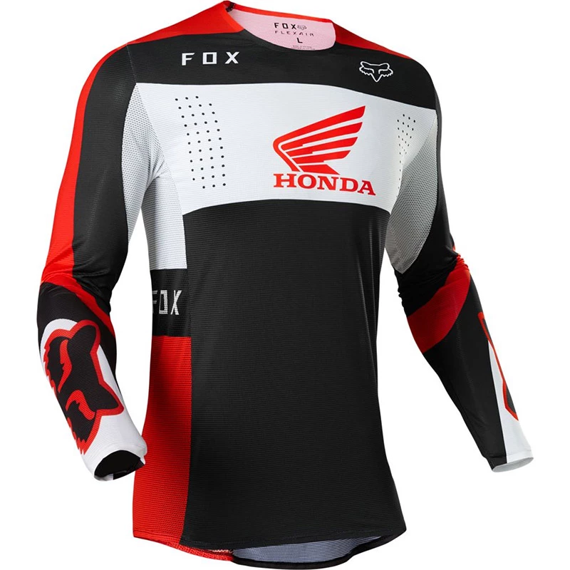 Outlet 😉 Fox Flexair Honda V.22 Jersey Red Fluo 🥰 2 Outlet 😉 Fox Flexair Honda V.22 Jersey Red Fluo 🥰 - Image 2