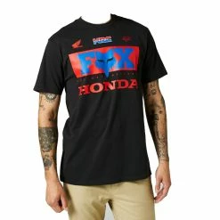Best Pirce 😍 T 👕 Shirts Fox Honda Ss Premium Tee Black 🎉