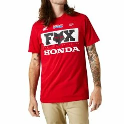 Flash Sale 👍 T 👕 Shirts Fox Honda Ss Premium Tee Flame Red ⭐