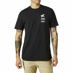 New π T π Shirts Fox Honda Wing Ss Premium Tee Black π₯