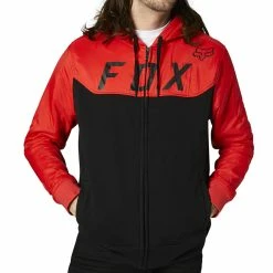Wholesale 🛒 Fleeces Fox Pivotal Zip Fleece Fluo Red 🔥