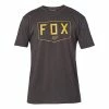 Buy 🎉 T 👚 Shirts Fox Shield Ss Premium Tee Black Gold 🌟