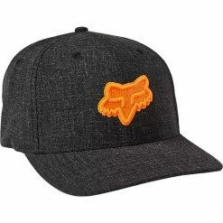 Deals 🔔 Accessories Fox Transposition Flexfit Hat Black Orange 🎁