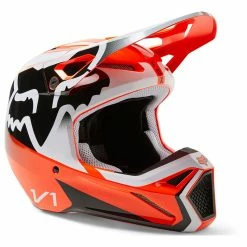 Hot Sale 🎁 Plastic Fox V1 Leed Helmet Orange Fluo 👏
