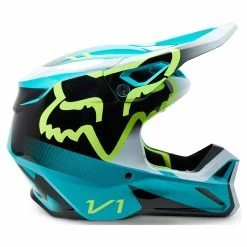 Discount π Plastic Fox V1 Leed Helmet Teal π 5 Discount π Plastic Fox V1 Leed Helmet Teal π -Fox Shop fox v1 leed teal 3