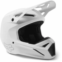 Best Sale 🛒 Plastic Fox V1 Solid Helmet White Matt 😀