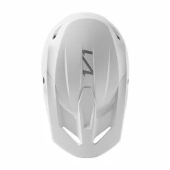Best Sale 🛒 Plastic Fox V1 Solid Helmet White Matt 😀 -Fox Shop fox v1 solid mattewhite 3
