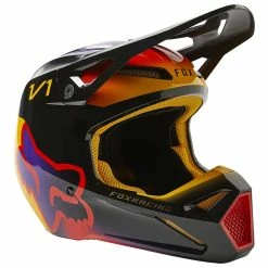 Flash Sale 👍 Plastic Fox V1 Toxsyk Helmet Black 🧨