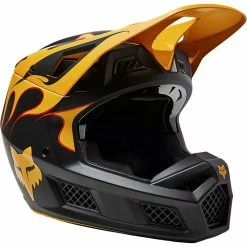 New 🌟 Fiber Fox V3 Rs Supr Trik Helmet Black Yellow 🛒