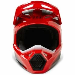 Flash Sale 💯 Plastic Fox Youth V1 Toxsyk Helmet Red Fluo 🎁 -Fox Shop fox youth v1 toxsyk rossofluo 3
